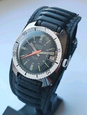 Orologio vintage CAUNY SUBMARINE 210 metri orologio da polso UOMO 17 RUBIS SVIZZERO anni 70 
