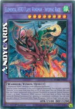 ELEMENTAL HERO FLAME WINGMAN - INFERNAL RAGE • Segreta BLMR EN012 • 1Ed