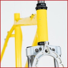 TELAIO IN LEGA DI ALLUMINIO CASTELLO TRE G COMP VINTAGE MTB MOUNTAIN BIKE 26" VECCHIO ANTERIORE