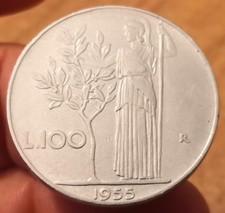 Moneta 100 Lire 1955, Italia