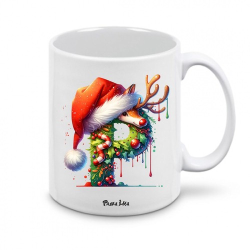 Tazza natale con - , lettere
