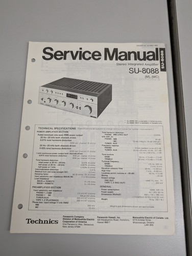 Technics spu 8088 - technics, spu-8088