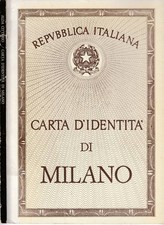 Carta d'identità di Milano. 