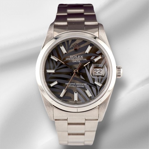 Rolex date 34mm donna - date, grigio