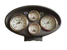 CRUSCOTTO  GIANNINI  IN SKAY  NERO  STRUMENTAZIONE GIANNINI  FIAT 500EPOCA 