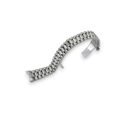 Bracciale acciaio argento 20
