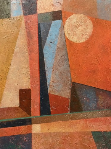 Quadro paesaggio geometrico