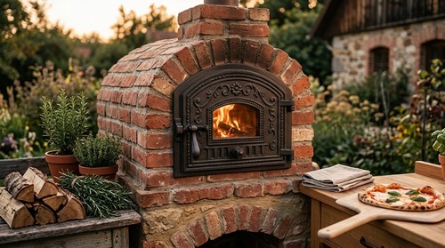 Porta forno ghisa stufa - porta, in