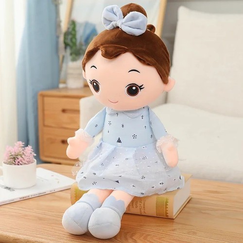 Peluche angelo bambina blu - peluche,