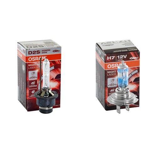 Set osram d2s h7 - +, night