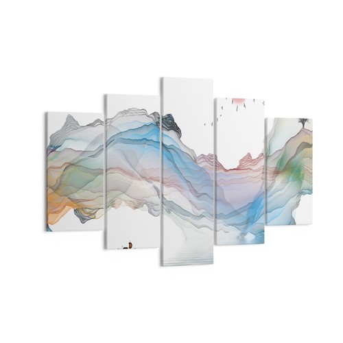 Quadro tela 150x100cm onde - su,