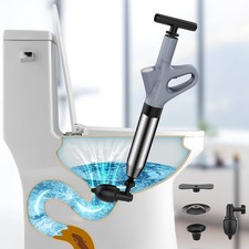 Stura WC ad alta pressione Pompa stura scarichi con manometro visibile