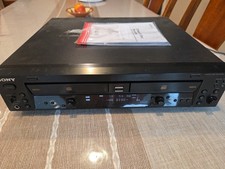 SONY RCD-W10 CD RECORDING DECK CD CD-R TESTATO FUNZIONANTE con manuale no telecomando