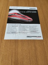 NASCE TRENO ITALIANO FRECCIAROSSA 1000 ANSALDO BREDA BOMBARDIER AD PUBBLICITA