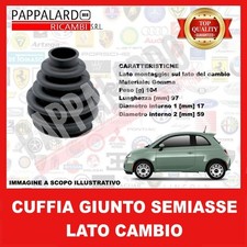CUFFIA GIUNTO LATO CAMBIO SEMIASSE ANTERIORE PER FIAT 500 500C PANDA 169