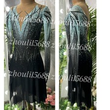 Costumi di pattinaggio di figure personalizzati di fascia alta spettacolo di pattinaggio di figure