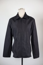 TRUSSARDI JEANS GIUBBINO LEGGERO DONNA Tg L WOMAN CASUAL VINTAGE JACKET ZIP LOGO