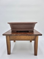 Vaso per bonsai ovale 29,5 x 21,5 x 9 cm marrone