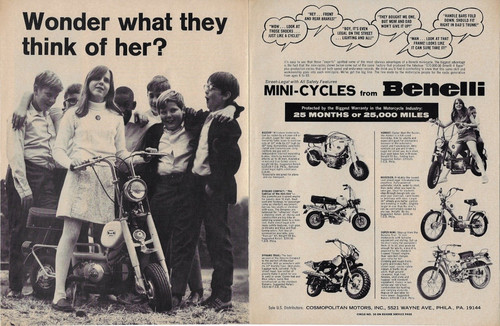Minicicli benelli street legal - benelli,