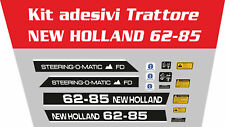 KIT ADESIVI DECALCOMANIA TRATTORE NEW HOLLAND 62-85 CON AVVERTENZE E SIMBOLI