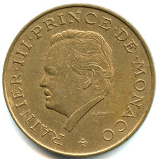 Monaco 10 franchi Ranieri III