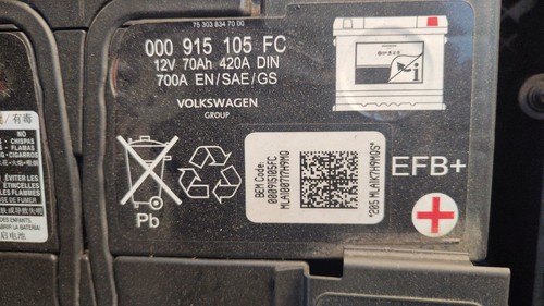 Batteria originale volkswagen - originale,
