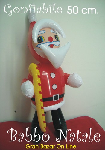 Babbo natale gonfiabile con - babbo,