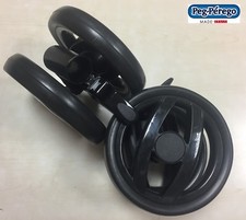 RUOTE anteriori c/blocco freno 1 PEZZO passeggino PLIKO PEG PEREGO -nuovo-IT