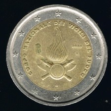 2020 - MONETA DA 2 EURO - VIGILI DEL FUOCO - CIRCOLATA  - M0002