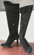 ROBERTO DEL CARLO STIVALE CAMOSCIO NERO SOPRA GINOCCHIO ITA 39 NUOVO