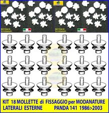KIT 18 Mollette Fissaggio per Modanature Protezioni Laterali  per PANDA 141 4X4 