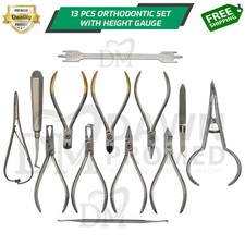 Set Strumenti Ortodontici 13 Pezzi Kit Misuratore Altezza Dentale Grado Tedesco