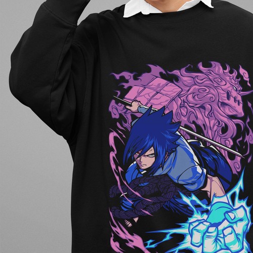 Felpa naruto anime sasuke - naruto,