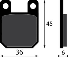 PASTIGLIE FRENO ANTERIORE O