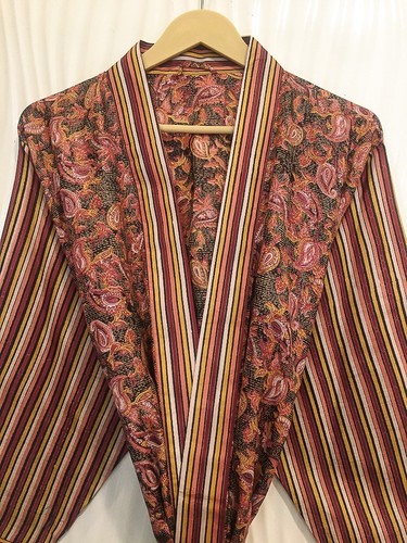 Abito lungo kimono nero pura