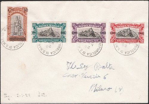 San marino 1924 lettera - marino,