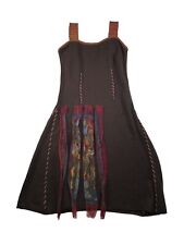 Save The Queen Applique Detail Midi Winter Dress Size L Brown Mixed composition