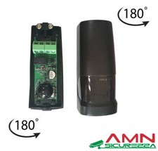 COPPIA FOTOCELLULE UNIVERSALI 12V 24V DA ESTERNO X CANCELLO AUTOMATICO 15MT 