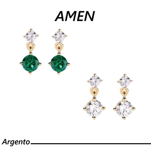 Orecchini donna dorati amen - orecchini,
