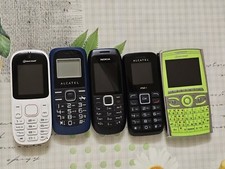 5 Vecchi Cellulari  Da Collezione Non Funzionanti.Motorola Alcatel Nokia Glamour