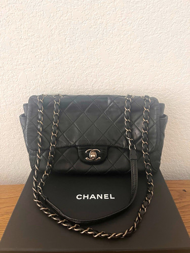 Borsa chanel nera trapuntata - chanel,