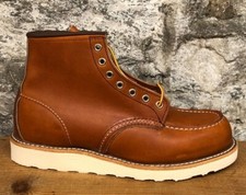 STIVALE UOMO RED WING CLASSIC MOC 6 POLLICI IN PELLE ORO LEGACY 875 NUOVO IN SCATOLA