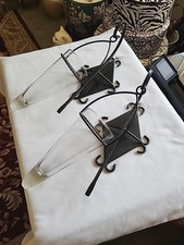 Coppia di applique in ferro