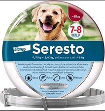 Elanco Seresto Collare Antiparassitario, per Cani Oltre 8 Kg, dura fino a 8 mesi