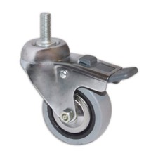 MAX POWER - RUOTA PIROETTANTE CON FRENO 12X30X100MM