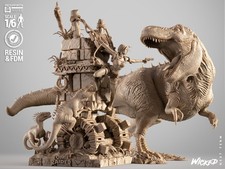 Diorama Tomb Raider in resina