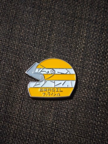 Distintivo spilla casco - spilla, ayrton