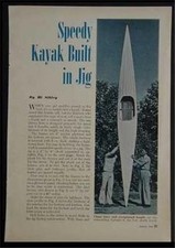 Cornice e tela in legno kayak