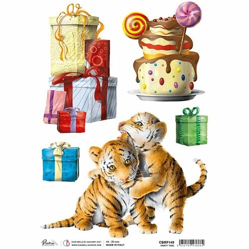 Carta riso party time - di,