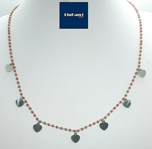 Collana donna acciaio con - collana,